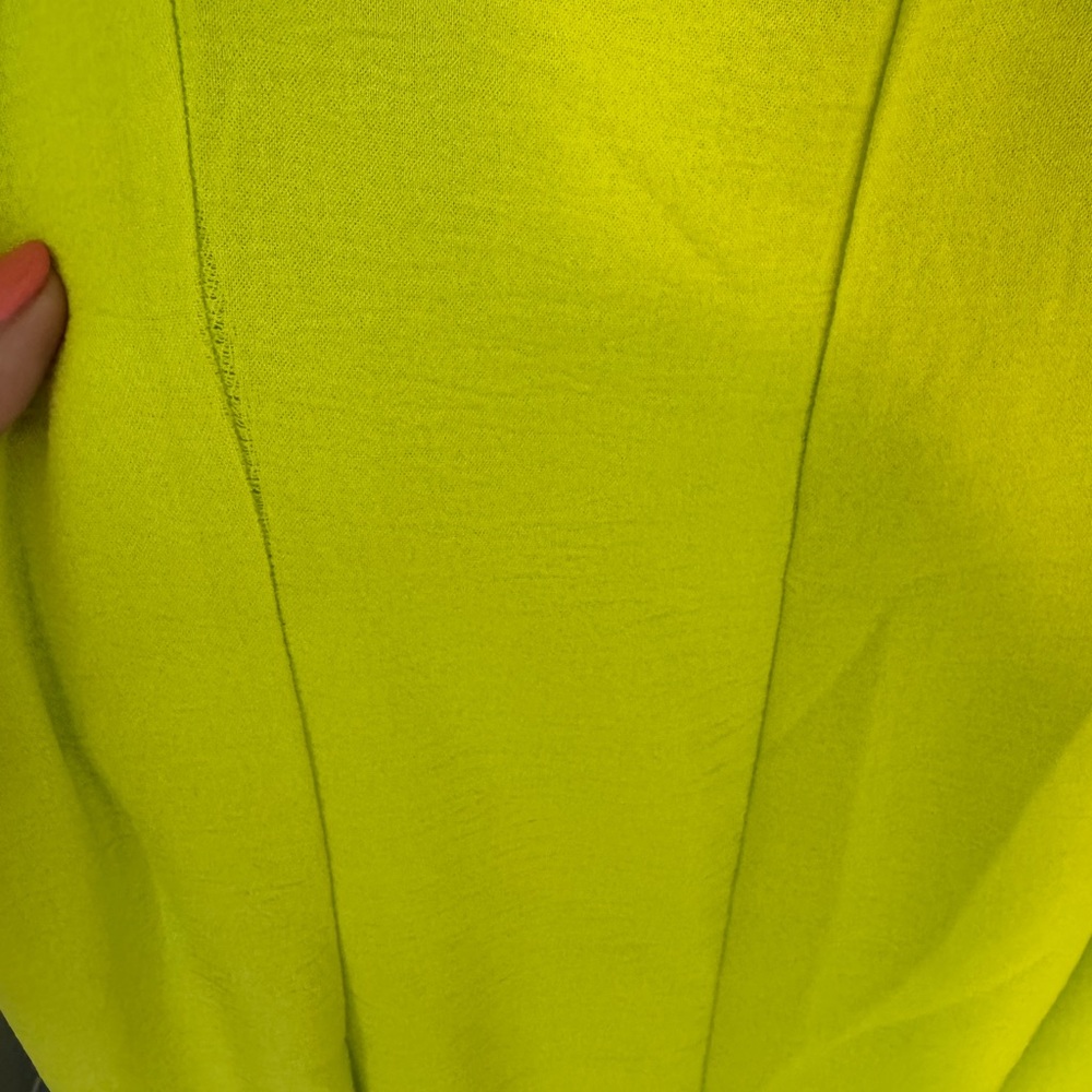 Lime Green Ruffle Dress - Picture 5 of 5